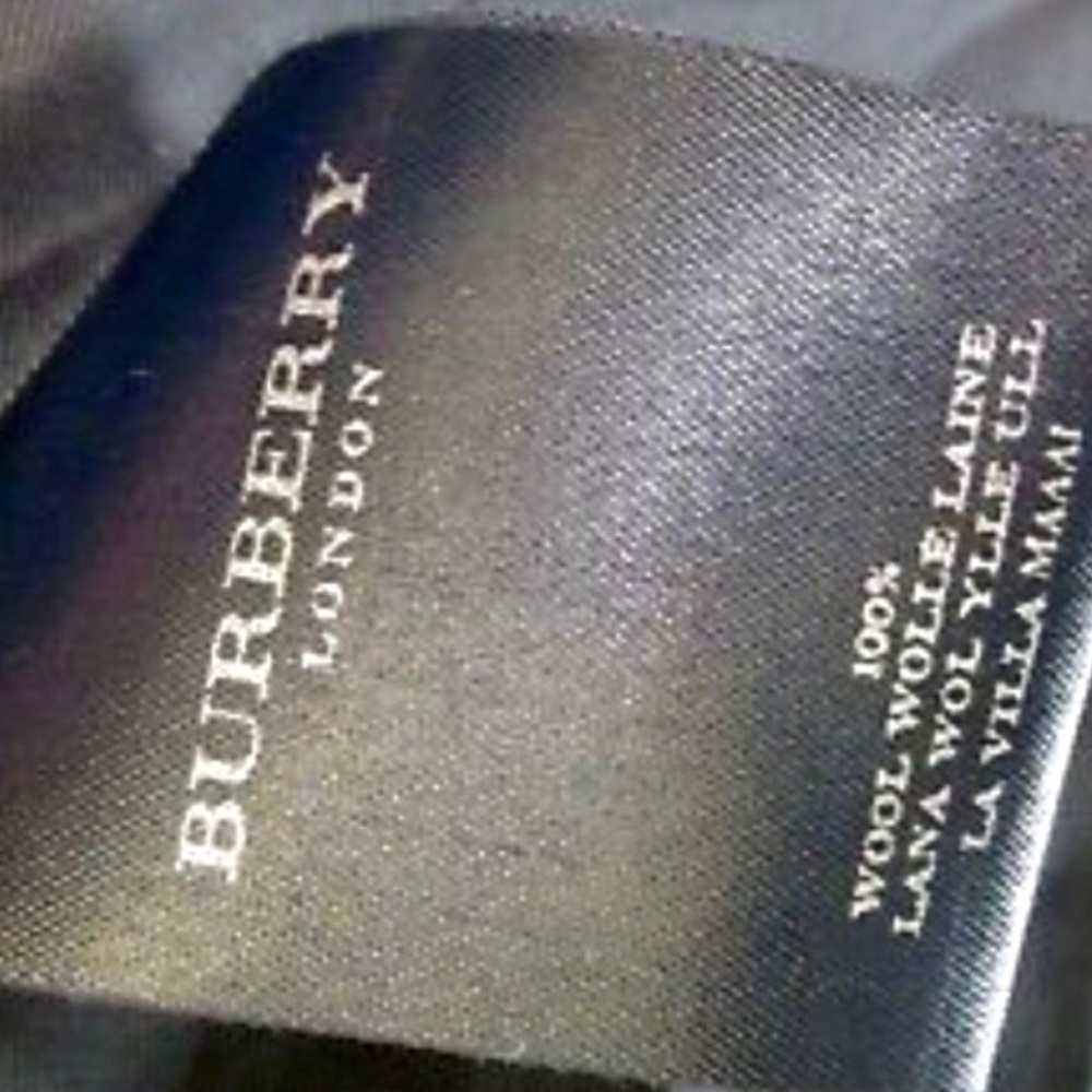 Burberry London Wool Peacoat 8 Winter Coat Jacket Black - Picture 7 of 13